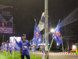AHY ke Makassar, Kader Demokrat Pasang 2.500 Bendera Partai