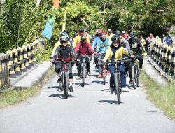 Ratusan Peserta Fun Bike Festival Bumi La Maranginang Jajal Jalur Air Panas Pincara