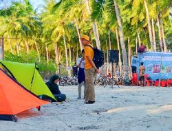 Pokdarwis Bontolebang kerja sama Disparbud Fun Camp Eksplor Keindahan Alam Pulau Gusung