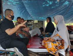 PMI Makassar Bantu Korban Kebakaran di Jalan Daeng Rammang Biringkanaya