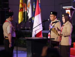 Danny-Fatma Resmi Jabat Ketua Mabicab dan Ketua Kwarcab Pramuka Makassar