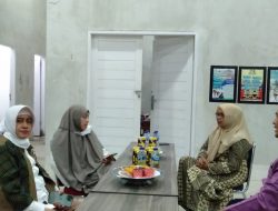 Bunda Literasi Indira Yusuf Ismail Berkunjung ke Dinas Perpustakaan Makassar