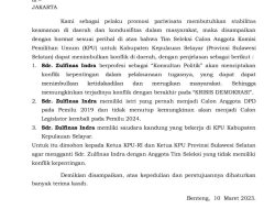 BPPD Selayar Layangkan Surat Protes Atas Penunjukan Zulfinas Indra Jadi Timsel KPU