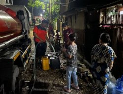 BPBD Sulsel Bantu Distribusi Air Bersih di Ratusan Rumah Warga di Kompleks Kodam 3 Makassar