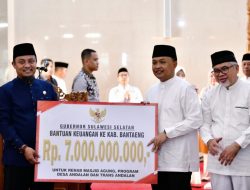 Gubernur Sulsel Andi Sudirman Kembali Gelontorkan Rp 7 Miliar Bantuan Keuangan untuk Bantaeng