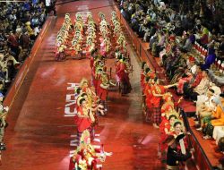 Tari Mappaempo Gau Pukau Ribuan Penonton Pawai Budaya Nusantara APEKSI 2023