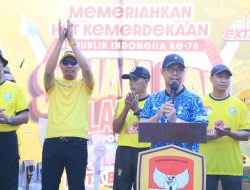 Wabup Edy Manaf Lepas Jalan Sehat dan Pesta Rakyat Fokusmaker