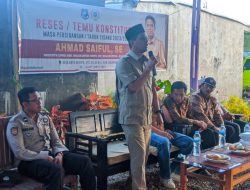 Reses di Rilau Ale, Ahmad Saiful Diminta Perjuangkan Perbaikan Jalan dan Pertanian