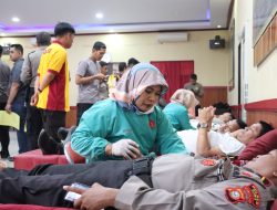 Gelar Donor Darah, Polres Gowa Kumpulkan 83 Kantong Darah