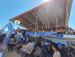 Final Harum Lestari Cup I: Penonton di Tribun Utama  Membeludak, Panitia Ingatkan Keselamatan