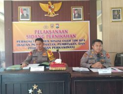 Empat Personel Polres Sinjai Jalani Sidang Pernikahan, Ini Pesan Wakapolres Sinjai