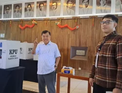 Usai Nyoblos di Kebayoran Baru, JK Bilang Begini