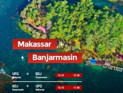 Penerbangan Rute Makassar-Banjarmasin Dibuka, Perkuat Posisi Sulsel Hub Indonesia Timur