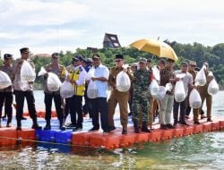 Tebar 250 Ribu Benih, Pj Gubernur Sulsel Target Wajo Jadi Pusat Ikan Air Tawar
