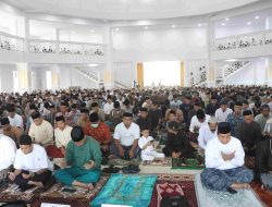 Bupati Selayar Sholat Idul Fitri di Mesjid Rahmatan Lil Alamin