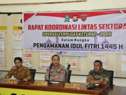 Wakili Pj Bupati, Staf Ahli Bupati Hadiri Rakor Persiapan Operasi Ketupat di Polres Sinjai