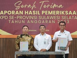 Pj Bupati dan Ketua DPRD Takalar Terima LHP dengan Opini WTP dari BPK