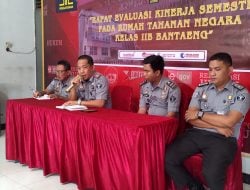 Rutan Bantaeng Lakukan Evaluasi Capaian Kinerja Semester Satu