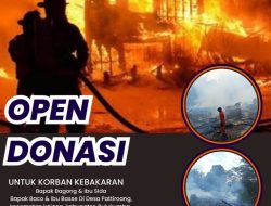 Warga Pattiroang Open Donasi Untuk Korban Kebakaran