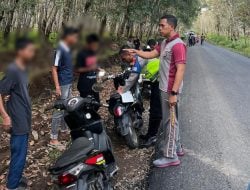 Polisi Bubarkan Aksi Balap Liar di Desa Tamatto, 20 Unit Sepeda Motor Diamankan