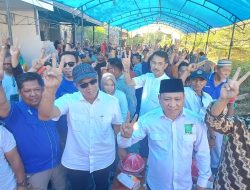 Disebut Bapak Pembangunan, Andi Utta Disambut Riang Gembira Ratusan Warga Taccorong