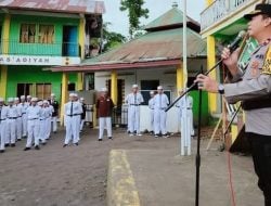 Kapolsek Gantarang Jadi Pembina Upacara di Pontren As’adiyah Galung Beru