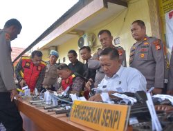 Tim Gabungan Polda Sulsel Periksa Senpi Anggota Polres Bulukumba