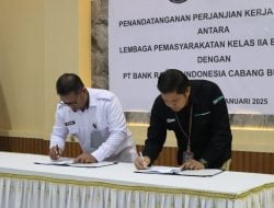 Kalapas Bulukumba Teken MoU dengan Bank BRI Cabang Bulukumba, Tindak Lanjut Arahan Dirjenpas